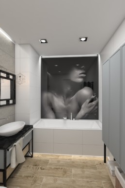 AGGA Agnieszka Gajkowksa Projektowanie Wnętrz - Łazienka Loft